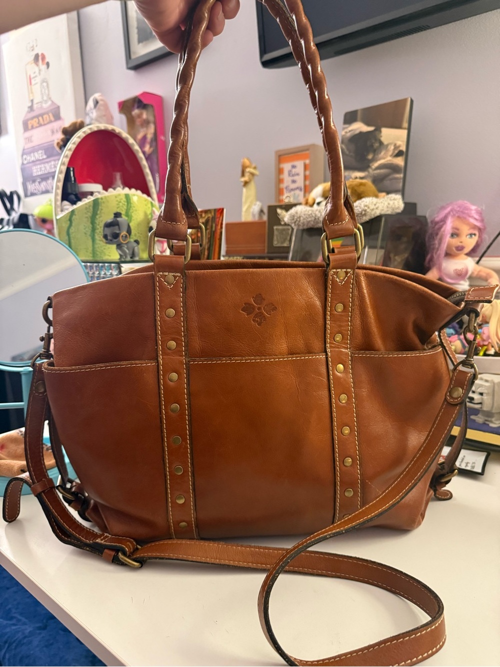 Patricia Nash Carducci Pocket Tote From Heritage Collection EUC